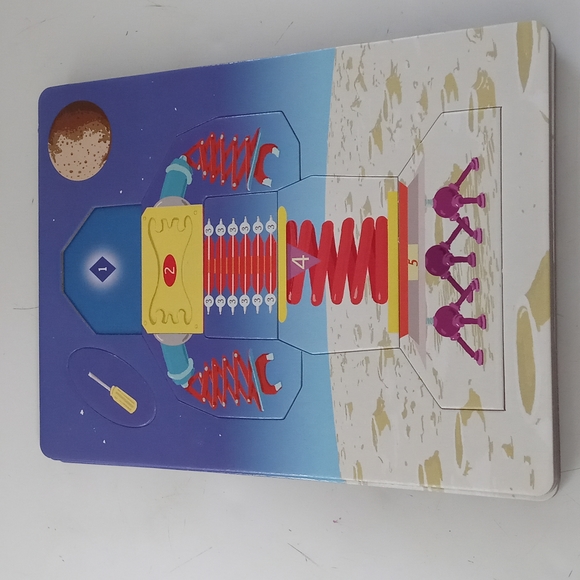 Eeboo Build A Robot Puzzle and Spinner Game - Picture 6 of 9